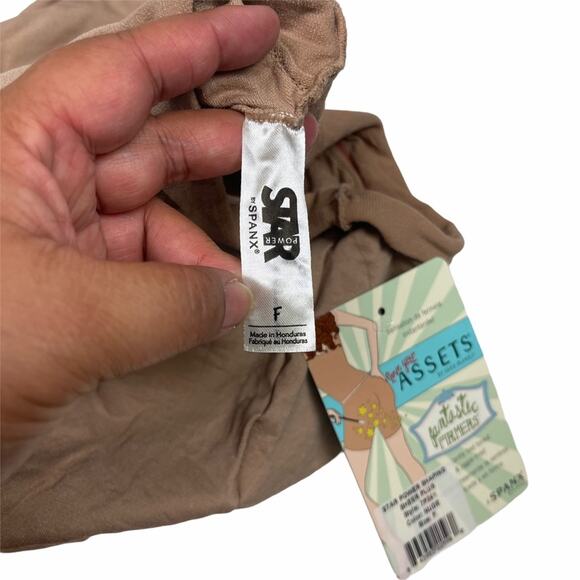 Spanx Assets Star Power Shaping Sheer Plus Style 7P241 Nude Size F - Picture 3 of 6